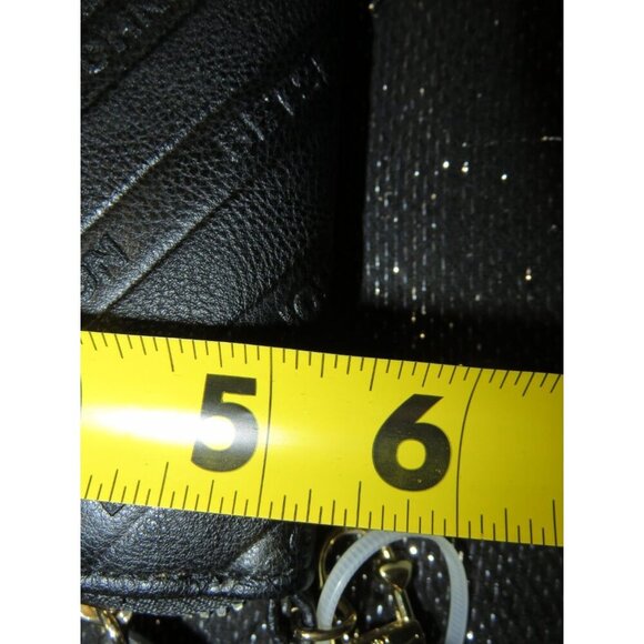 Betsey Johnson Luv Betsey Black Leather Bow Embellished Full Zip Wallet Wristlet - Picture 7 of 7